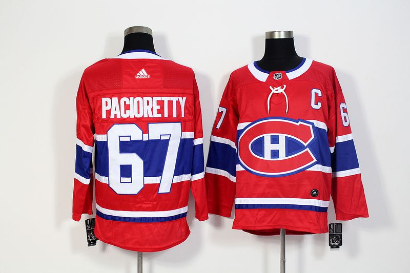 Men Montreal Canadiens 67 Pacioretty Red Hockey Stitched Adidas NHL Jerseys